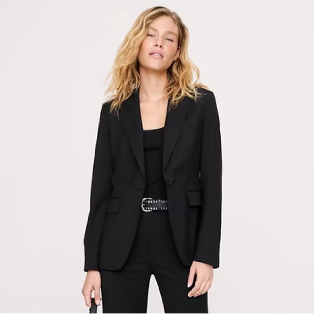 NWT! Banana Republic Black Slim Italian Wool Blazer - Multiple Sizes